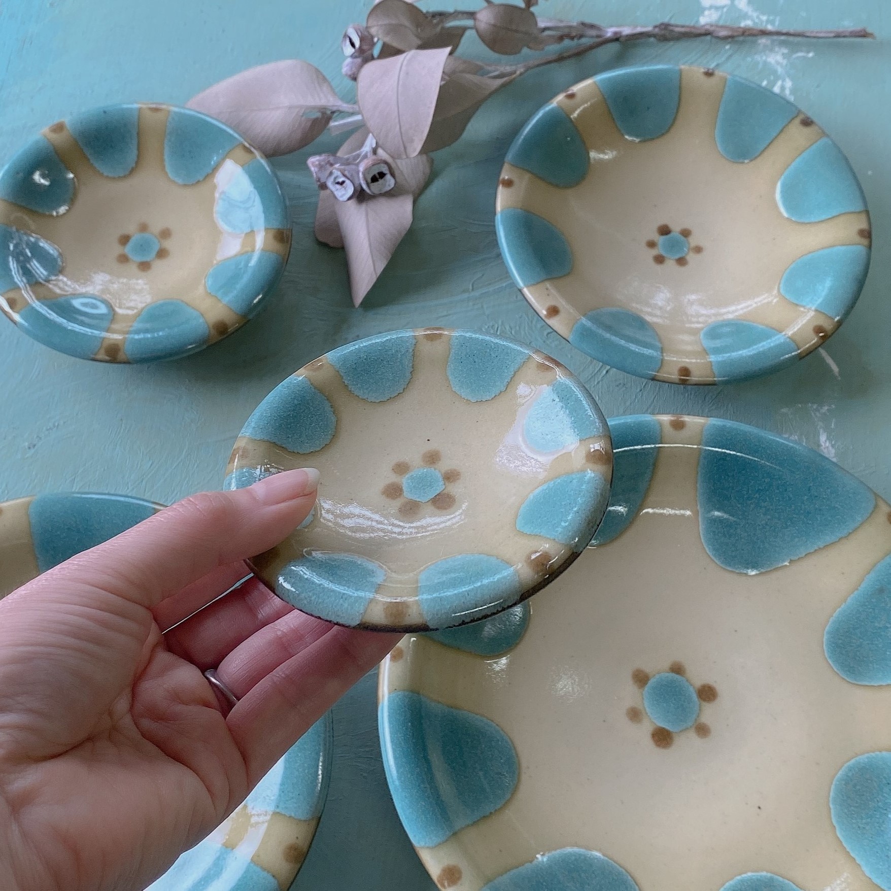 鹿児島睦 小皿 まめ皿 ハンドメイド 未使用 鹿児島睦 小皿 まめ皿