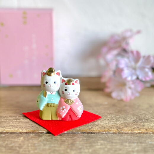 楽天市場】猫の日 錦彩睦ねこ雛 雛 猫 ねこ ネコ 雛人形 ひな人形 雛