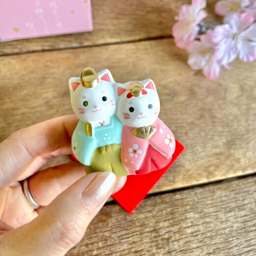 楽天市場】猫の日 錦彩睦ねこ雛 雛 猫 ねこ ネコ 雛人形 ひな人形 雛