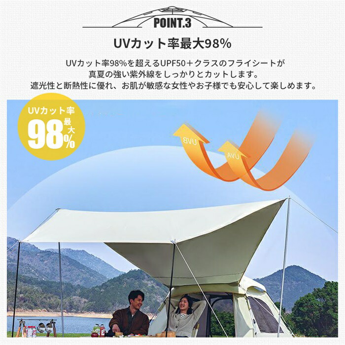 楽天市場】【クーポン配布中】テント タープテント ワンタッチテント