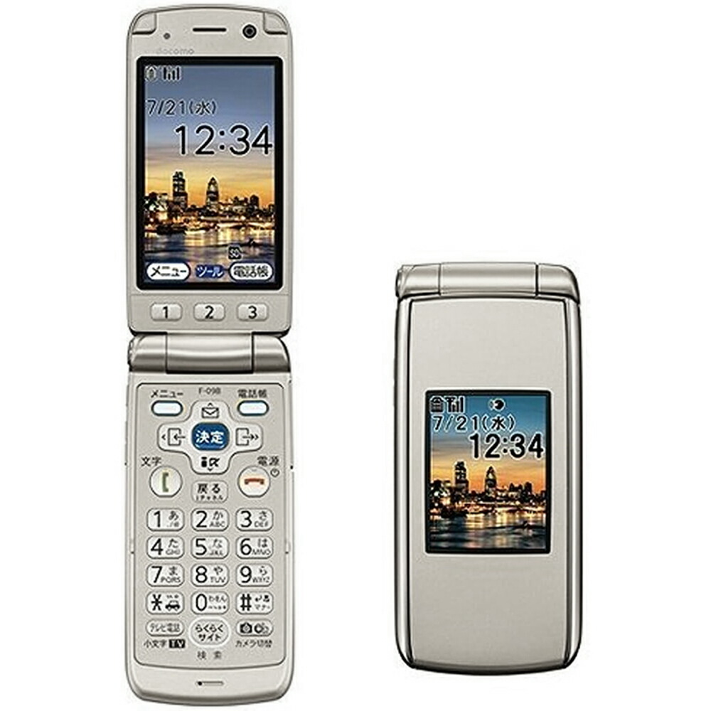 楽天市場】docomo らくらくホン7 (F-09B) 中古 白ロム 携帯電話富士通