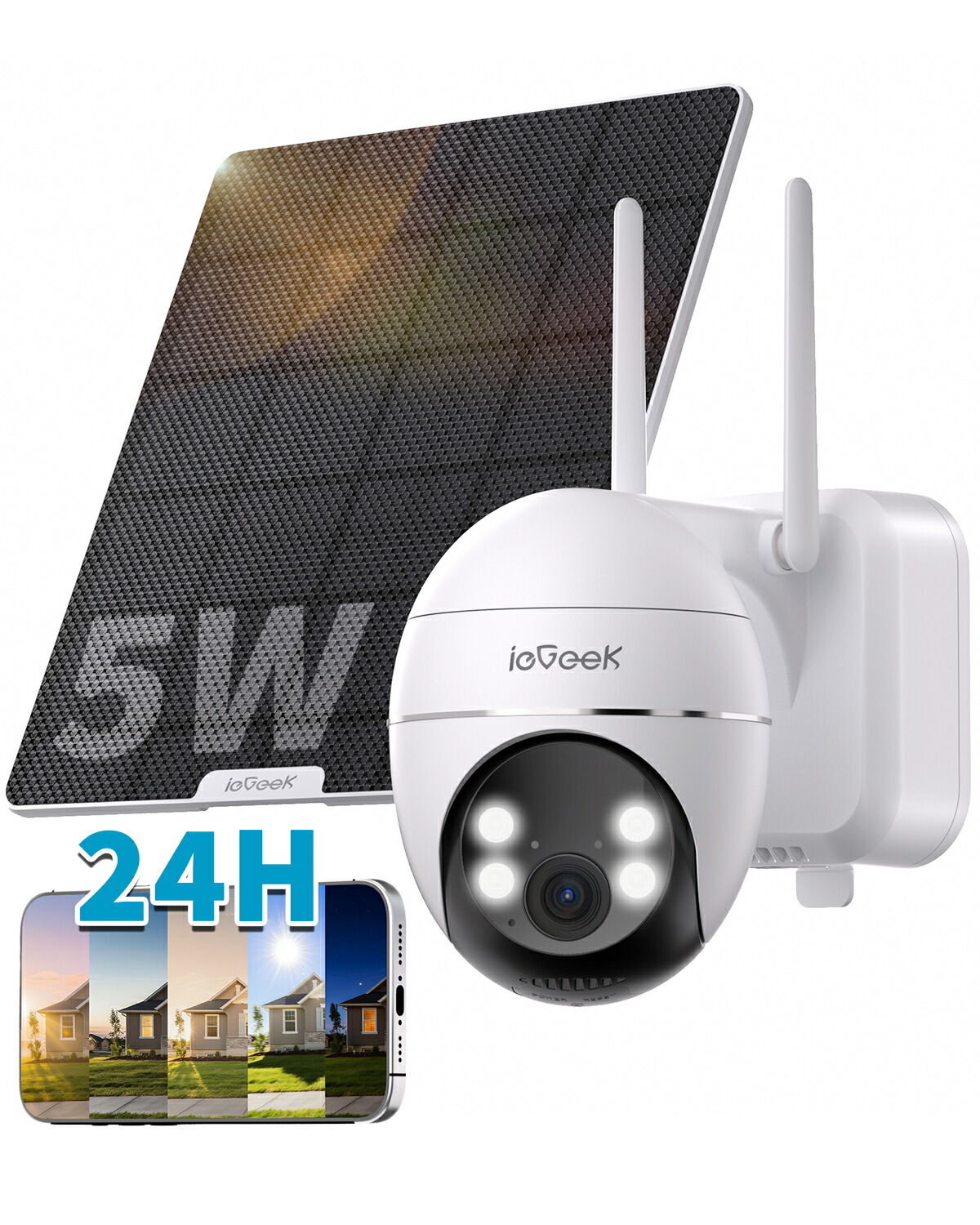 楽天市場】【常時録画 ・360度自動追尾・AI人・車無料】ieGeek 防犯