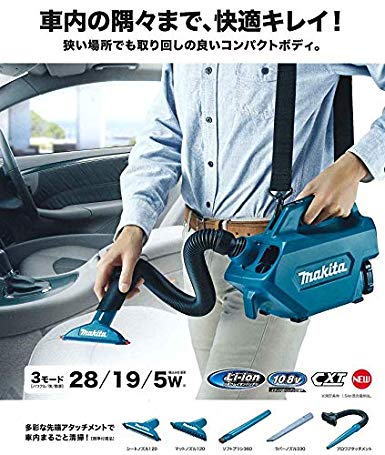 充電式強力 3in1 クリーナー 車内家庭用 マキタ対応 ワイヤレス仕様
