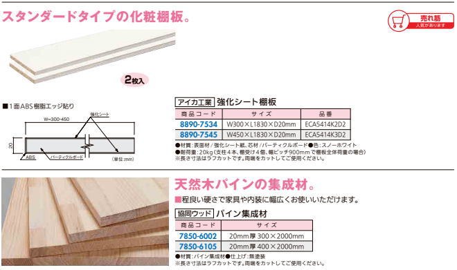 楽天市場】南海プライウッド アートランバーOタイプ クリアホワイト 20
