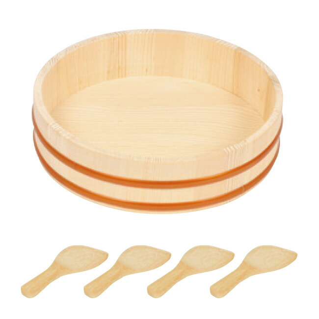 楽天市場】手巻き寿司桶 30cm 5点セット ちらし寿司 手巻き寿司