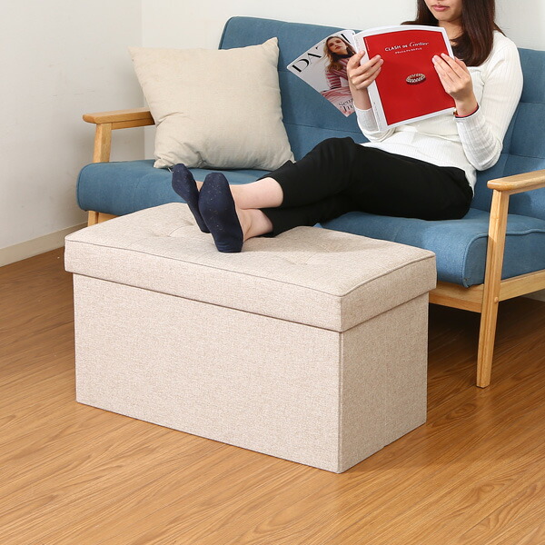 楽天市場】トランクベンチ ボックススツール 収納ボックス オットマン