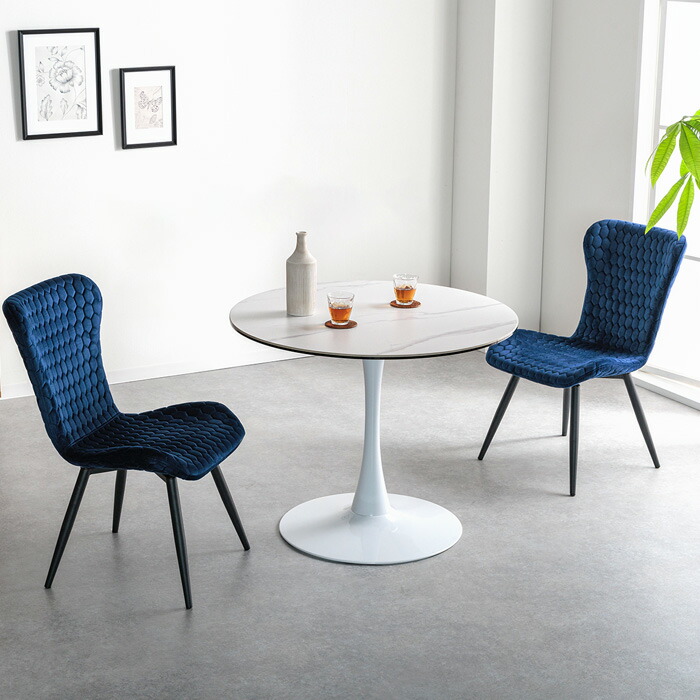 楽天市場】セラミック ダイニングテーブル 丸 2人用 90cm 丸テーブル