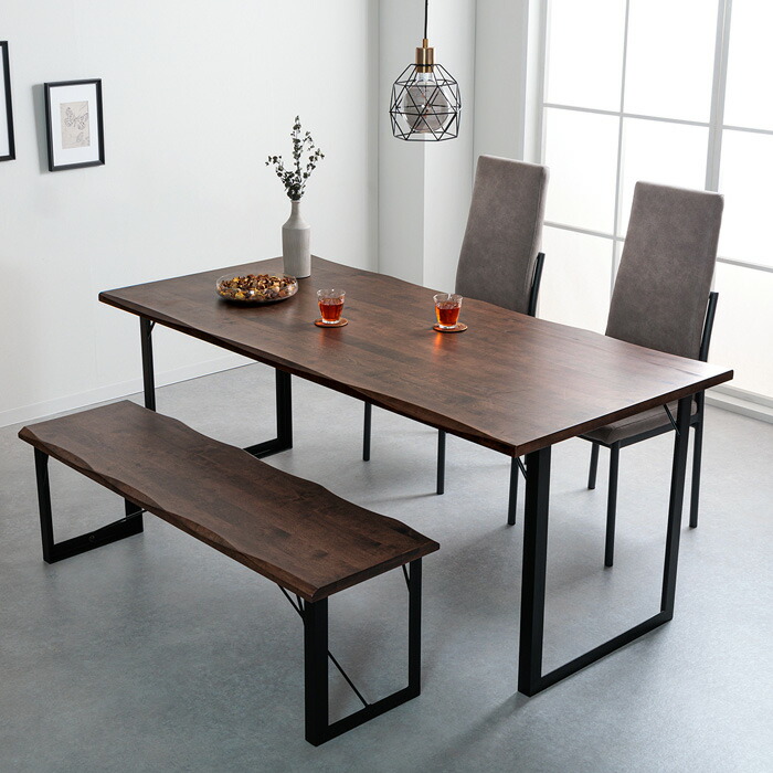 楽天市場】ダイニングテーブルセット 4人掛け〜5人掛け 180cm ベンチ 4