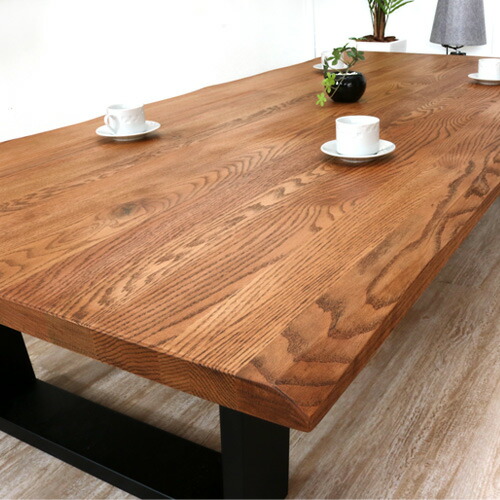 楽天市場】一枚板風 座卓 オーク 180 無垢 無垢材 センターテーブル