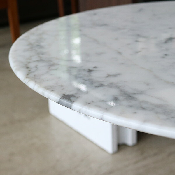 楽天市場】サイドテーブル 大理石 スタンドタイプ 円形 ホワイト