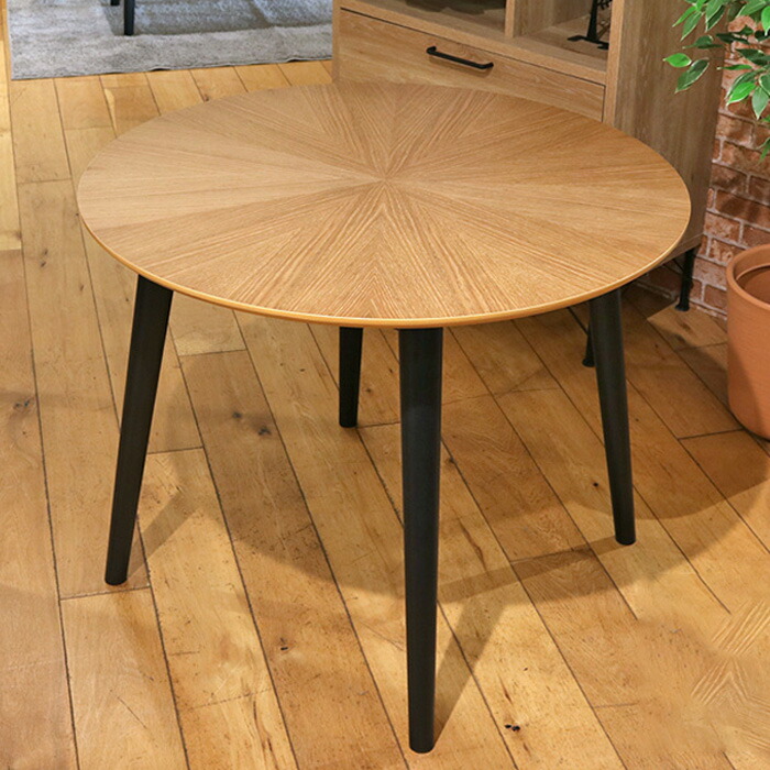 楽天市場】ダイニングテーブル 丸テーブル 90 2人用 おしゃれ 円形 2人