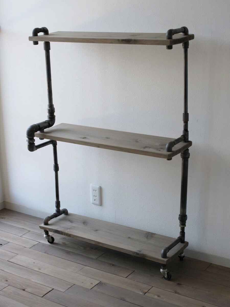 楽天市場】【現品限り】vintage iron shelf 1180*800*310（アイアン 棚