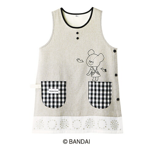 楽天市場】エプロン 保育士 幼稚園 先生 くまのがっこう チェック