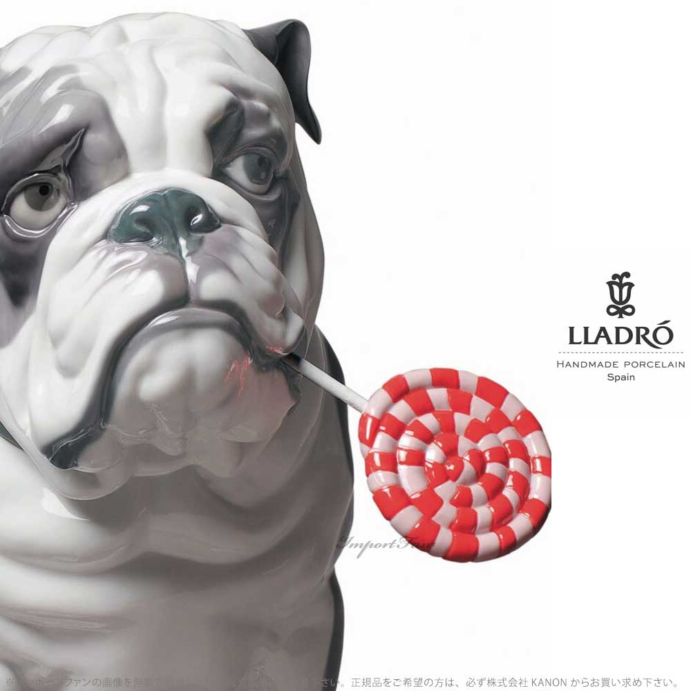 楽天市場】リヤドロ ブルドッグとロリポップ 犬 ドッグ&キャンディー