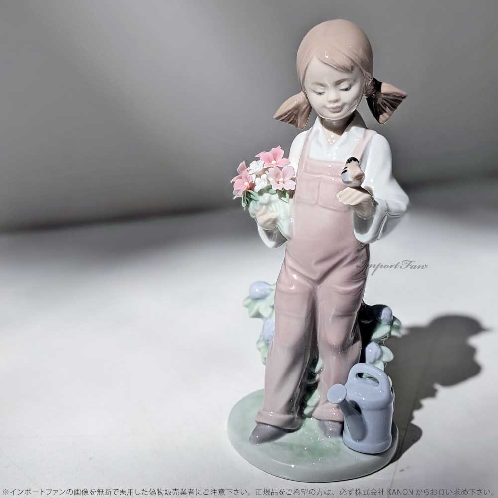 楽天市場】リヤドロ 小鳥と話す少女 花束 置物 01005217 LLADRO ギフト