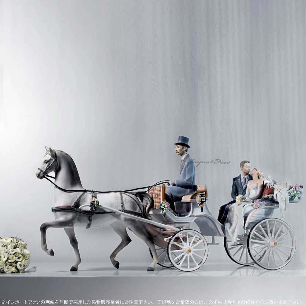 楽天市場】リヤドロ 幸福へと続く道 結婚式 ウェディング 馬車 白馬