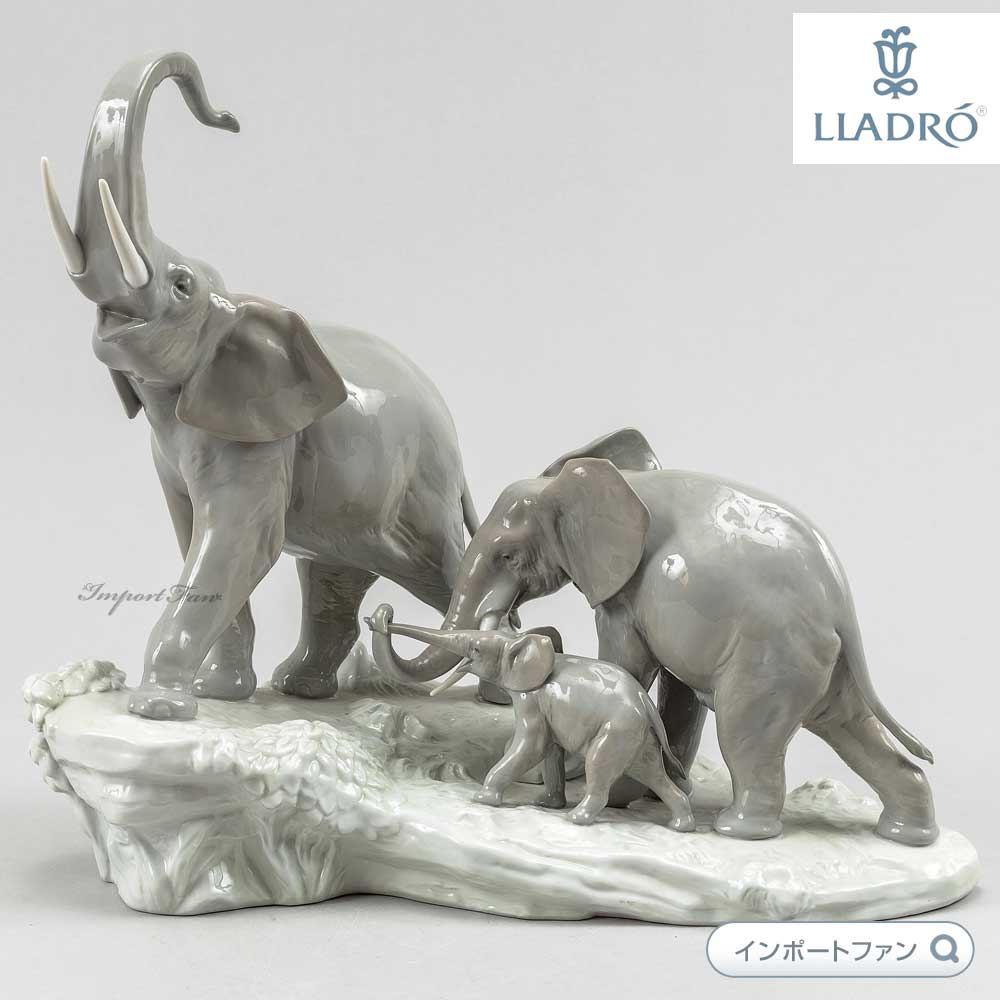 楽天市場】リヤドロ 象の行進 ゾウ 親子 置物 01001150 LLADRO ギフト
