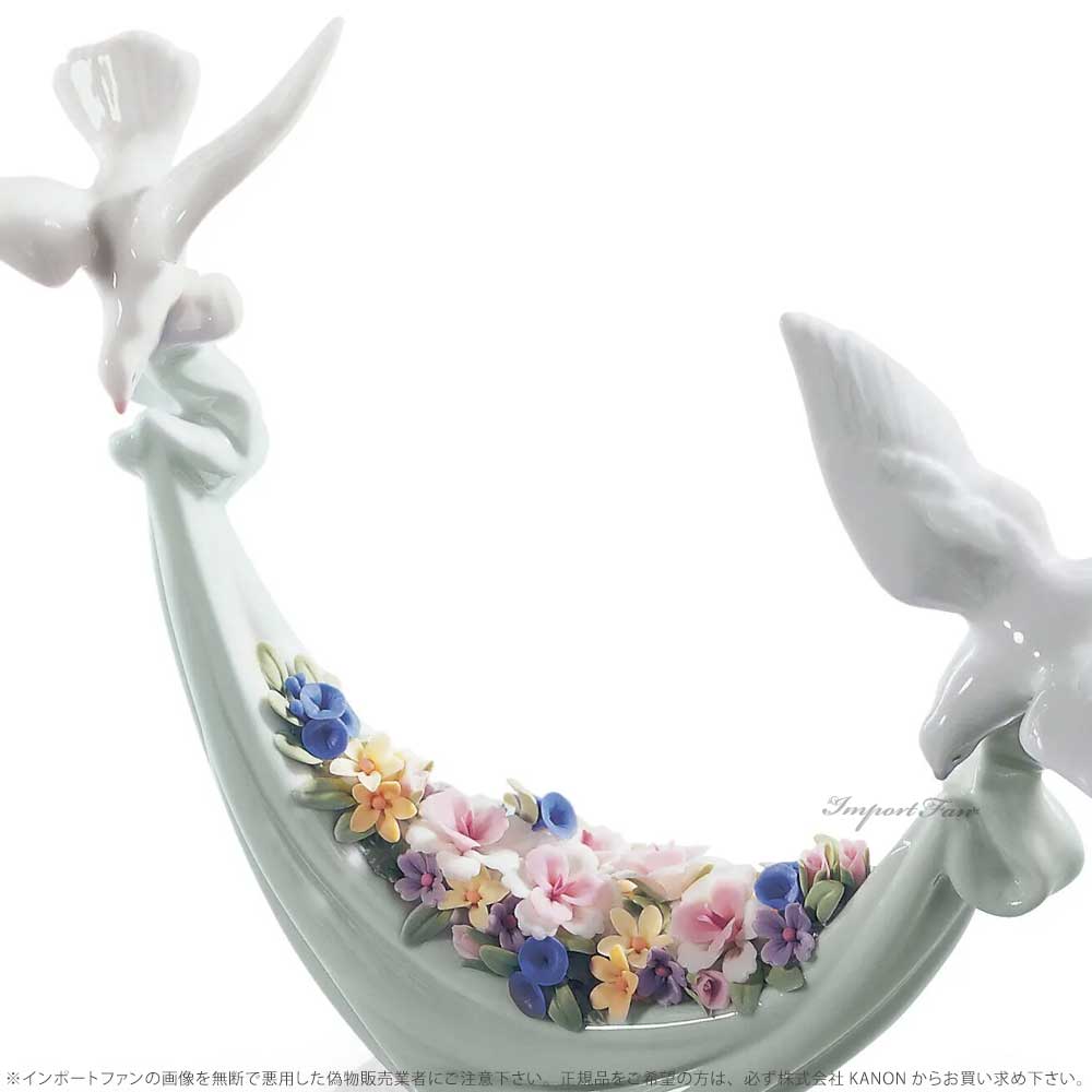 楽天市場】リヤドロ 平和の花かご 鳩 ハト 鳥 置物 01006579 LLADRO