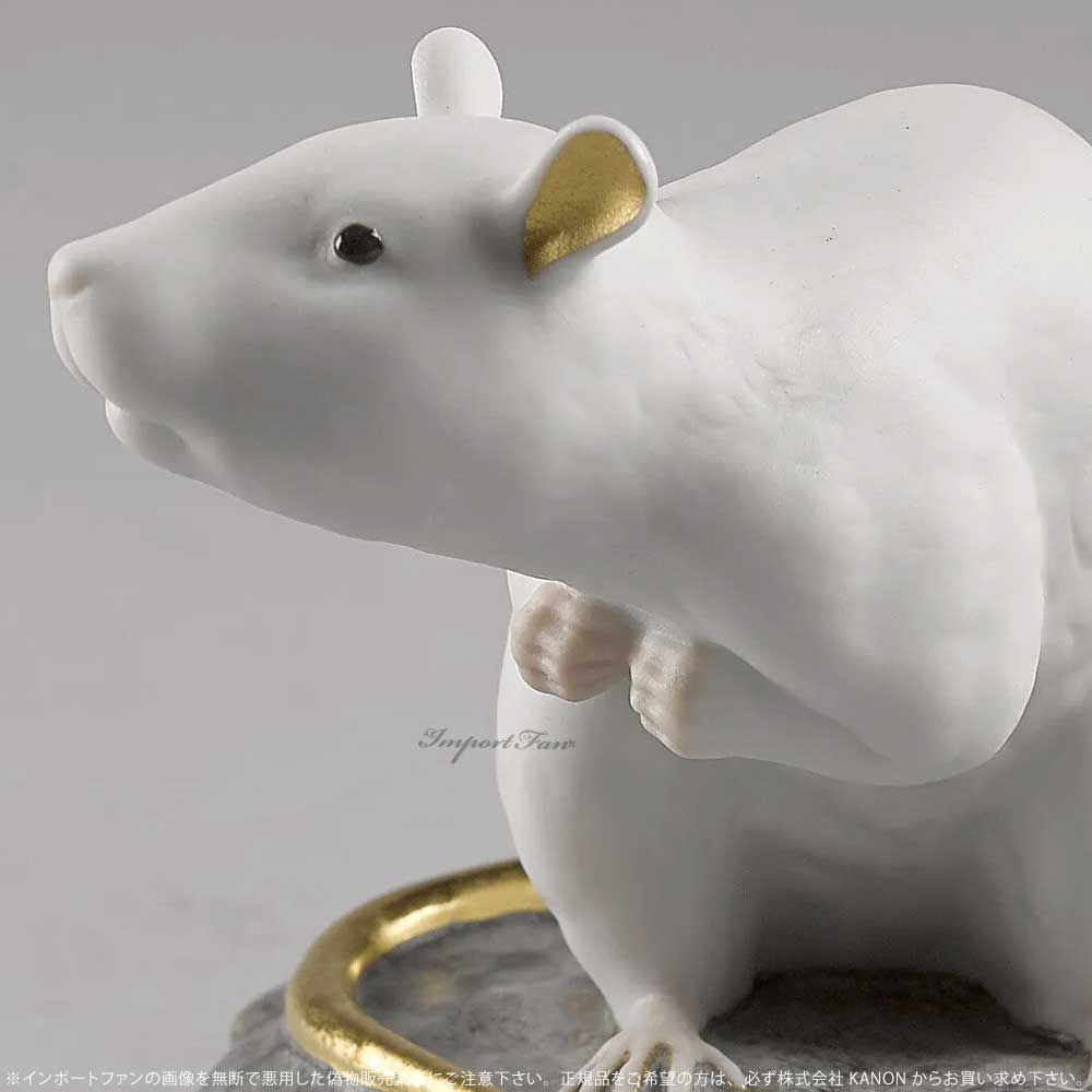 楽天市場】リヤドロ 子 ミニ ネズミ ホワイト 置物 01009123 LLADRO