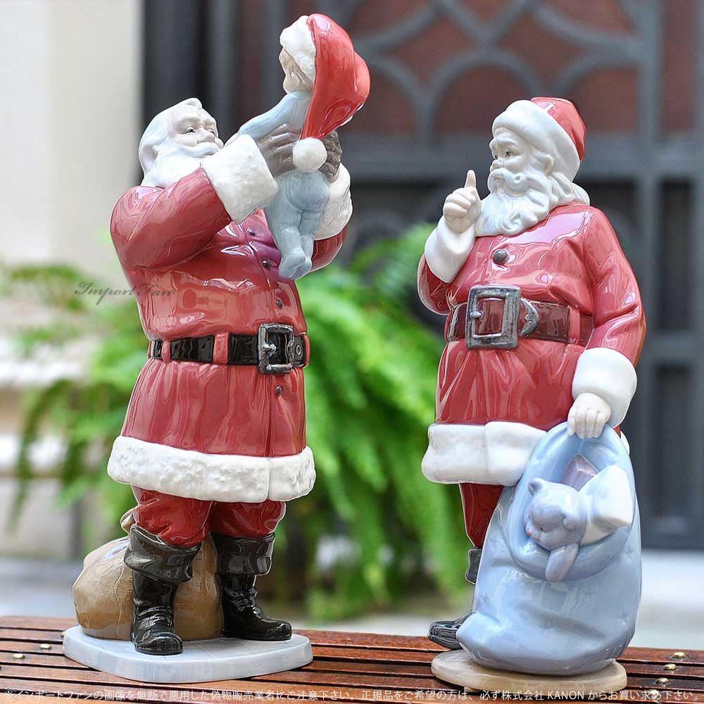 楽天市場】リヤドロ サンタさん来たよー! レッド サンタクロース