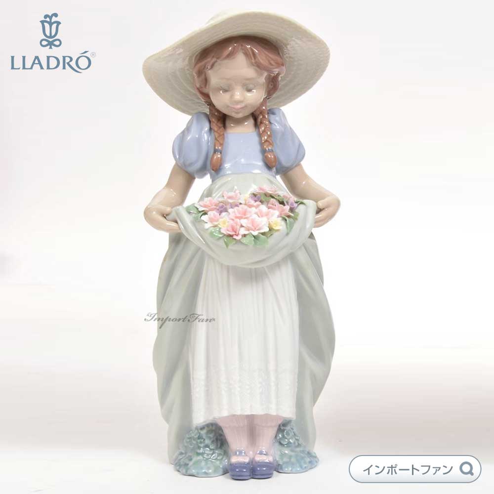 楽天市場】リヤドロ たくさん摘めたよ! 少女 花 01006756 LLADRO