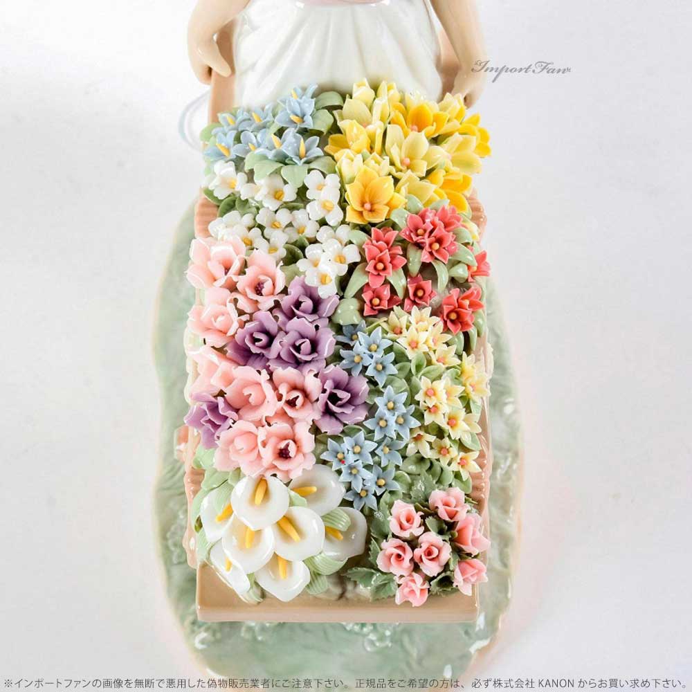 楽天市場】リヤドロ 可愛いお花屋さん 荷車 少女 置物 01006251 LLADRO