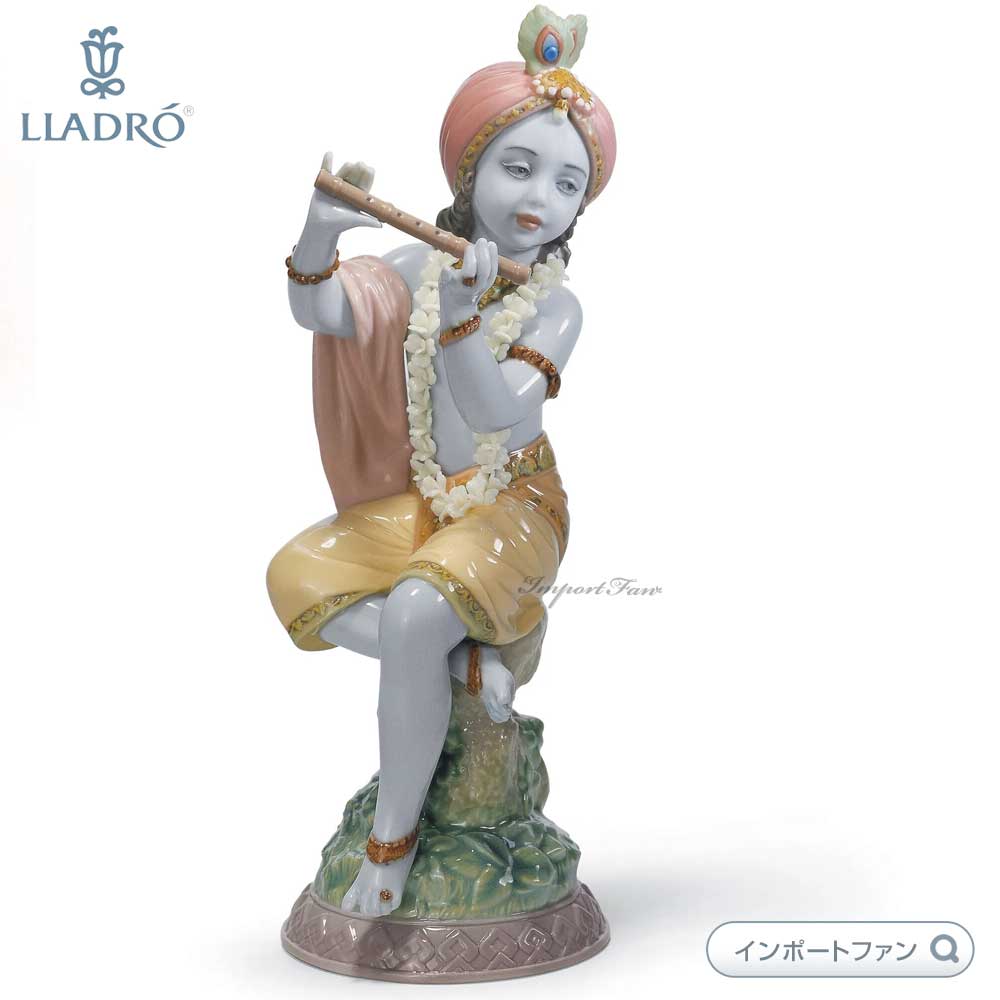 楽天市場】リヤドロ クリシュナ ヒンズー教 ヴィシュヌ神 置物