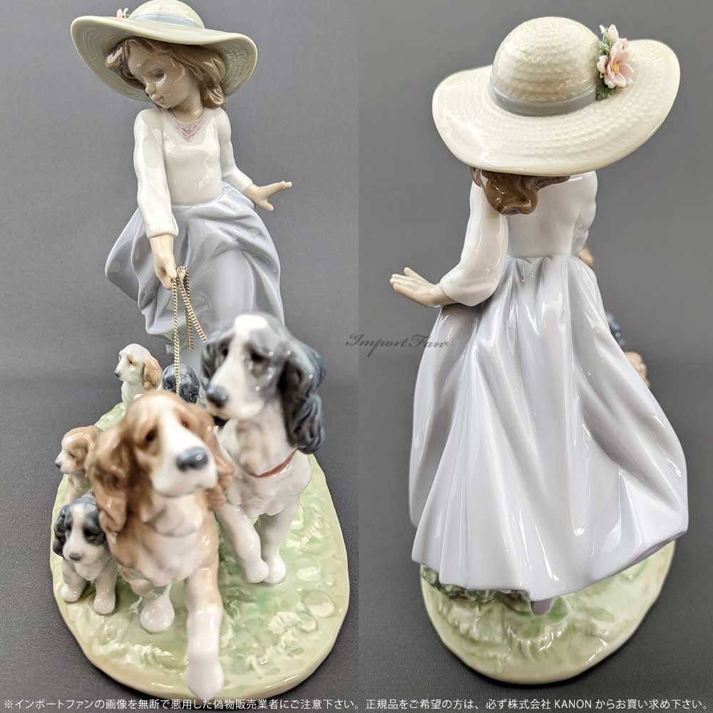 楽天市場】リヤドロ 仔犬たちの行進 イヌ 少女 置物 01006784 LLADRO