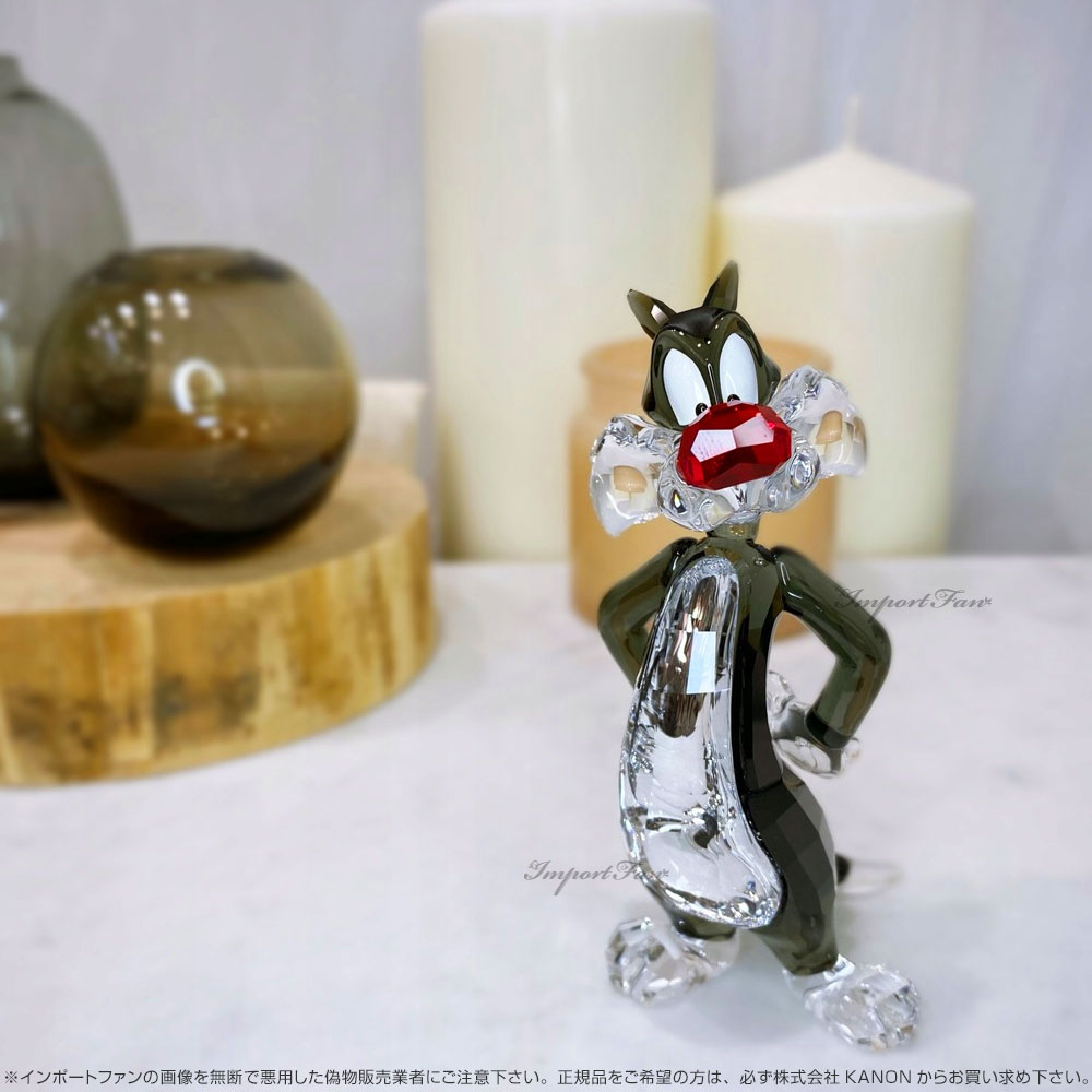 楽天市場】スワロフスキー シルベスター ルーニー・テューンズ 置物