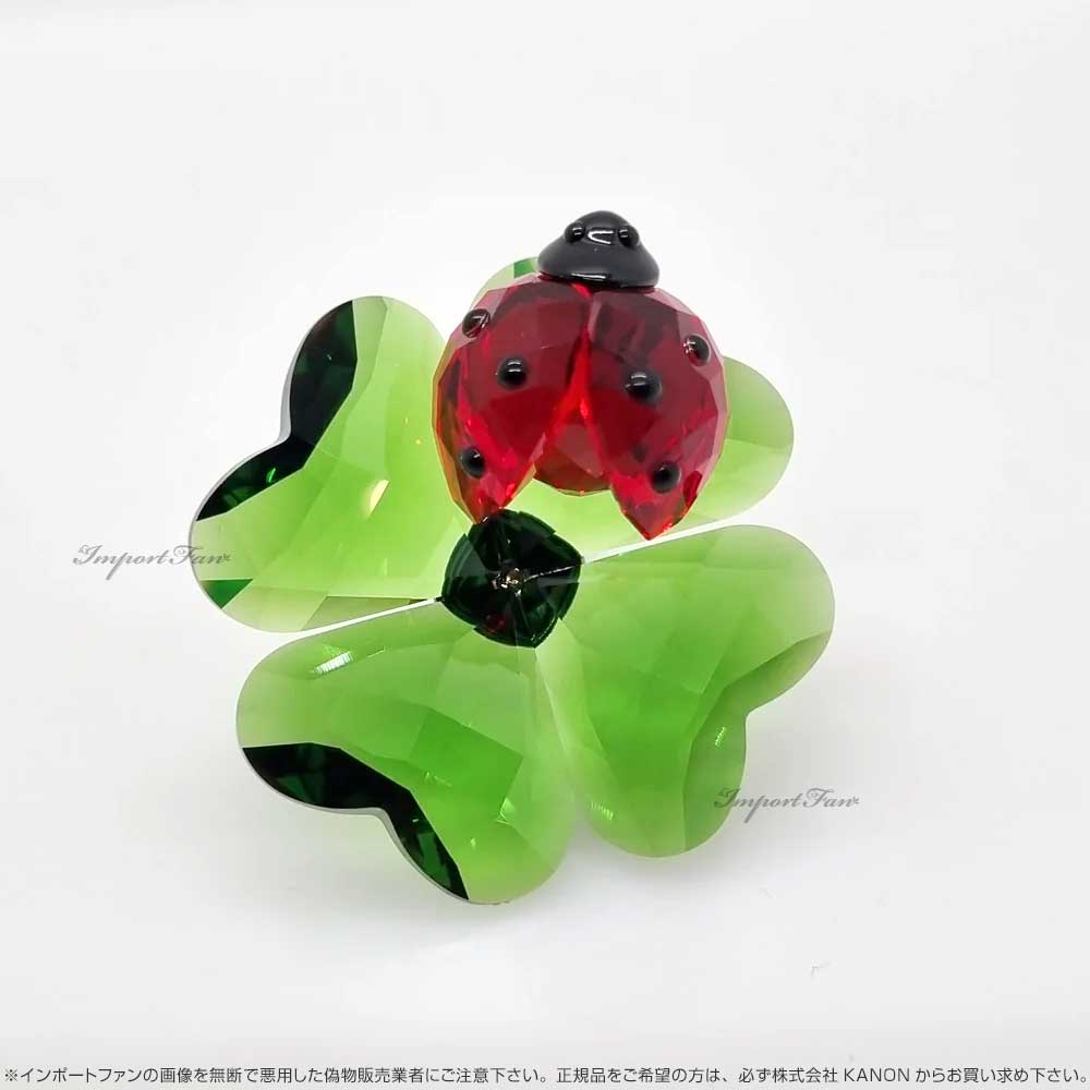 楽天市場】スワロフスキー アイディリア テントウムシと四つ葉の