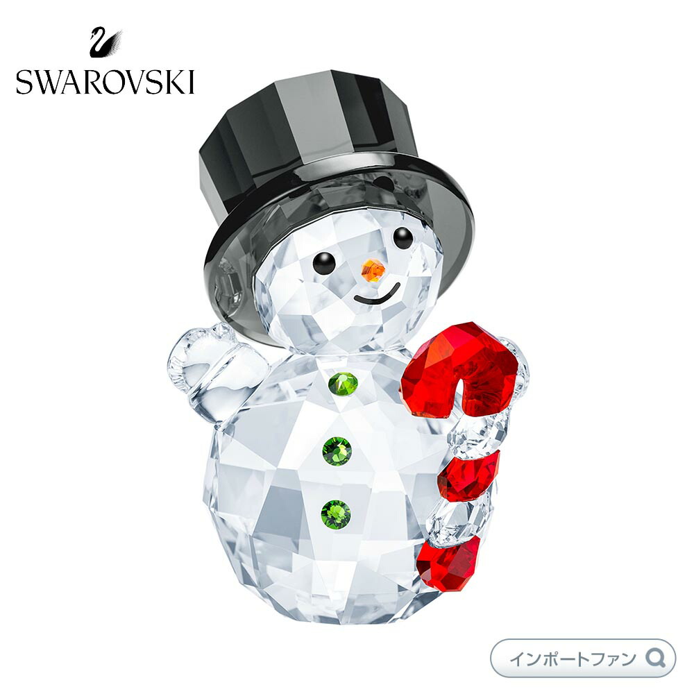 楽天市場】スワロフスキー ジョイフル スノーマンとキャンディーケイン