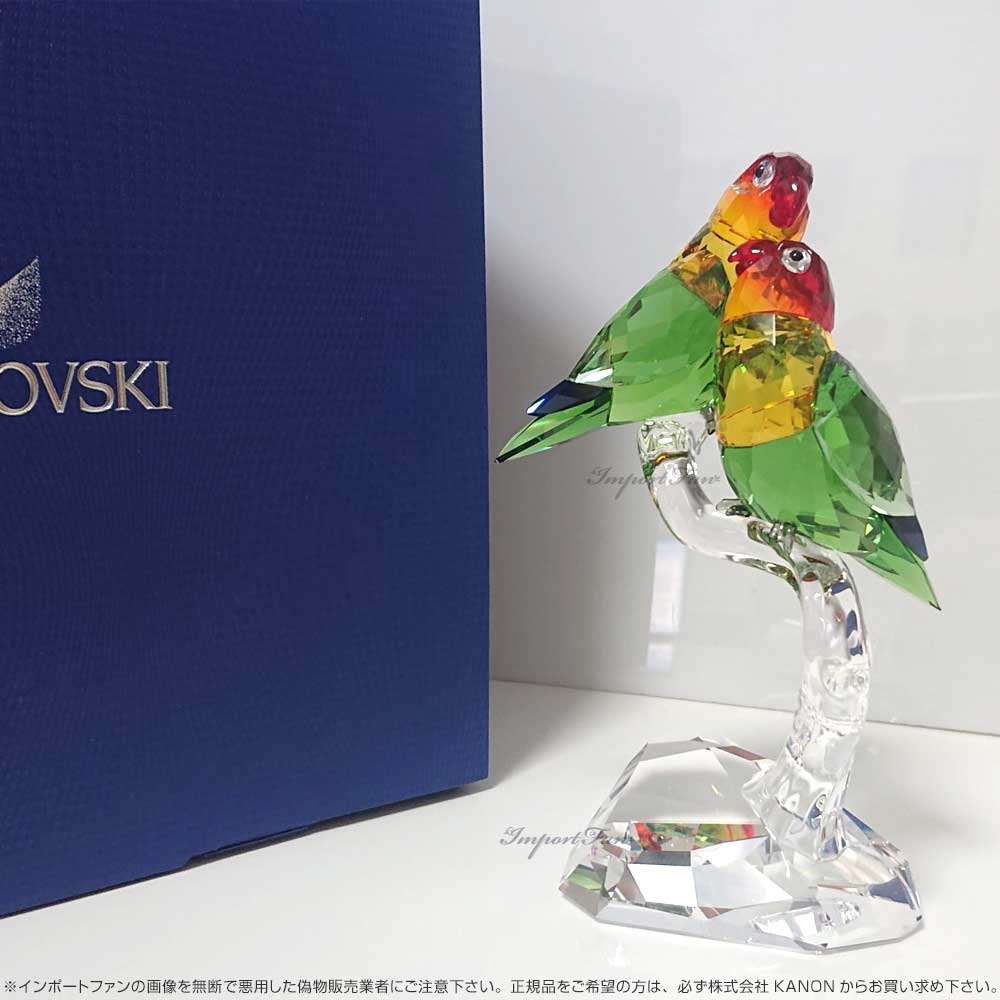 楽天市場】スワロフスキー ラブバード ボタンインコ 鳥 5379552
