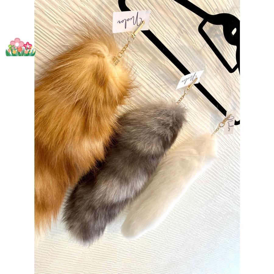 楽天市場】フォックス テール きつね しっぽ キーホルダー 狐 尻尾