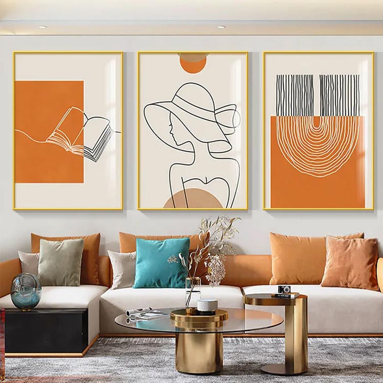 楽天市場】 アートパネル モダン 3枚セット フレーム付き 高品質印刷