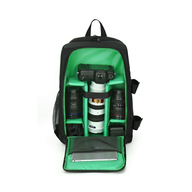 楽天市場】カメラバッグ カメラバッグ 15.6インチPC収納可能 一眼レフ