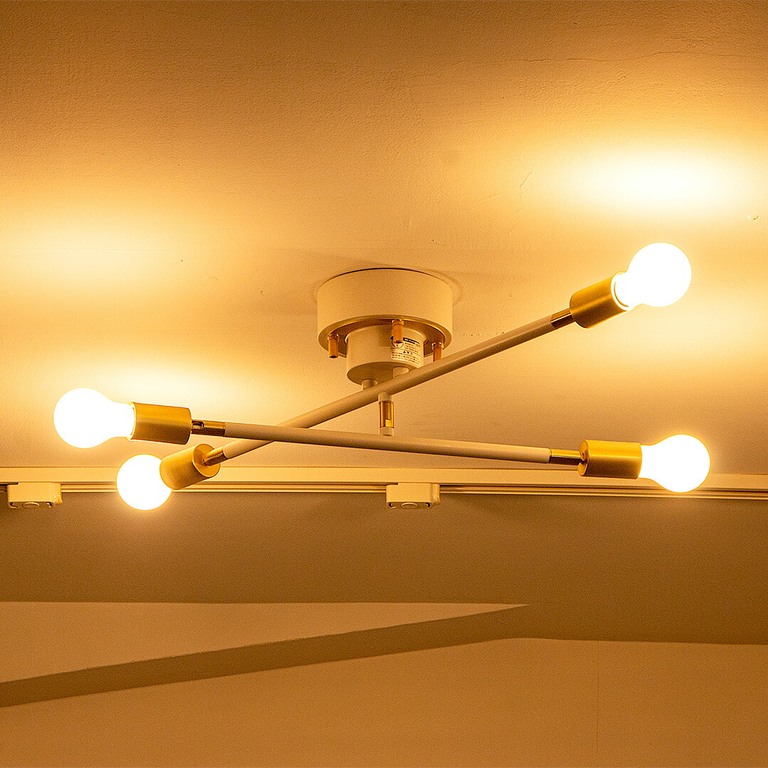 楽天市場】【公式店】grameight × INNCLIVE 4灯シーリングライト【電球