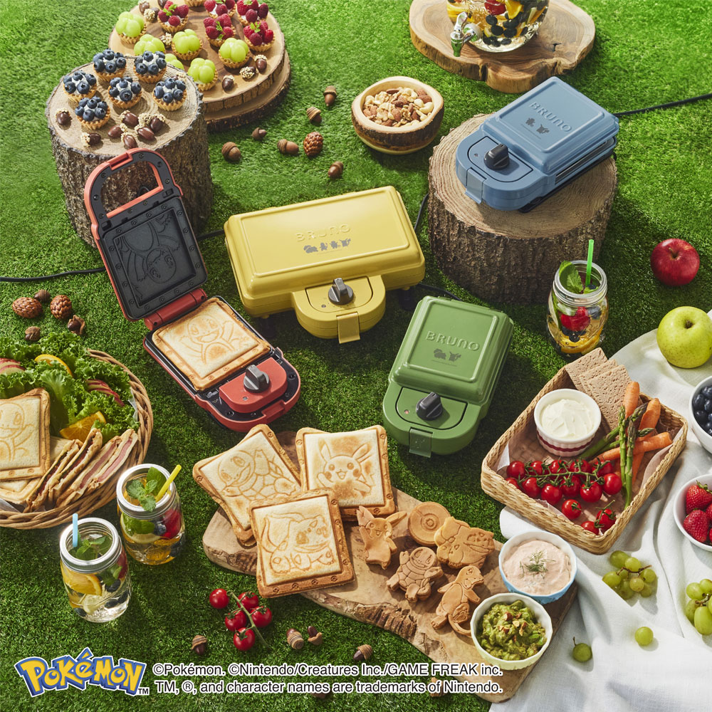 楽天市場】BRUNO ポケモン ホットサンドメーカー シングル BOE131