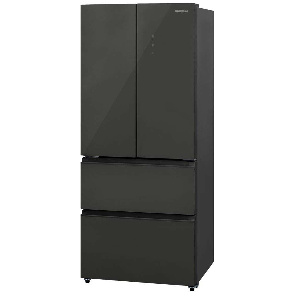 717 鏡面 ガラストップ 5ドア 左開き 大型冷蔵庫 400L強 美品 格安