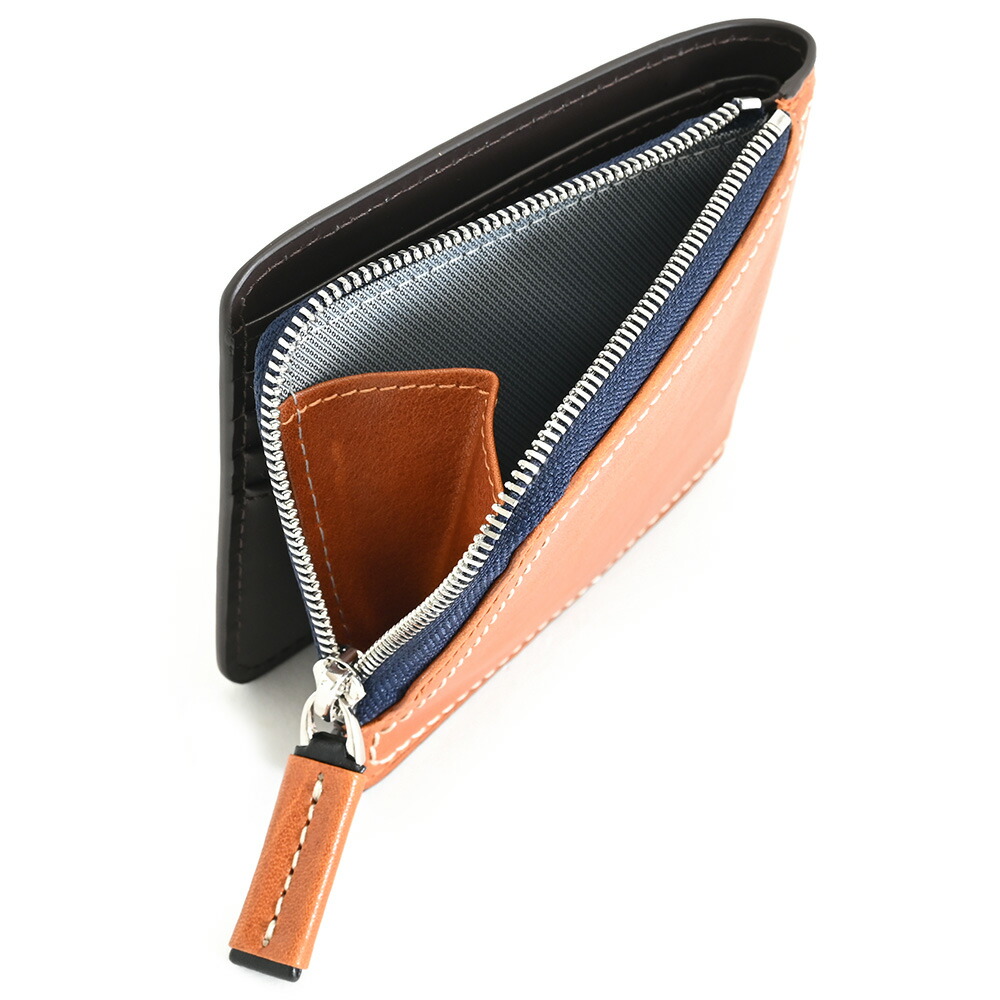 楽天市場】タケオキクチ 財布 二つ折り財布 L字ファスナー 横型