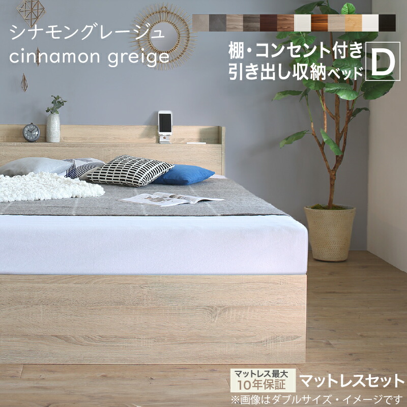 楽天市場】【新発売 4日20時～☆P5倍&MAX1500円OFF】ベッド ダブル