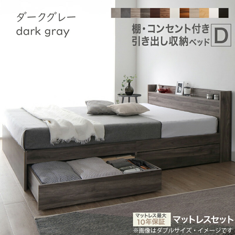 楽天市場】【新発売 8日0時～☆P5倍&MAX1500円OFF】ベッド ダブル