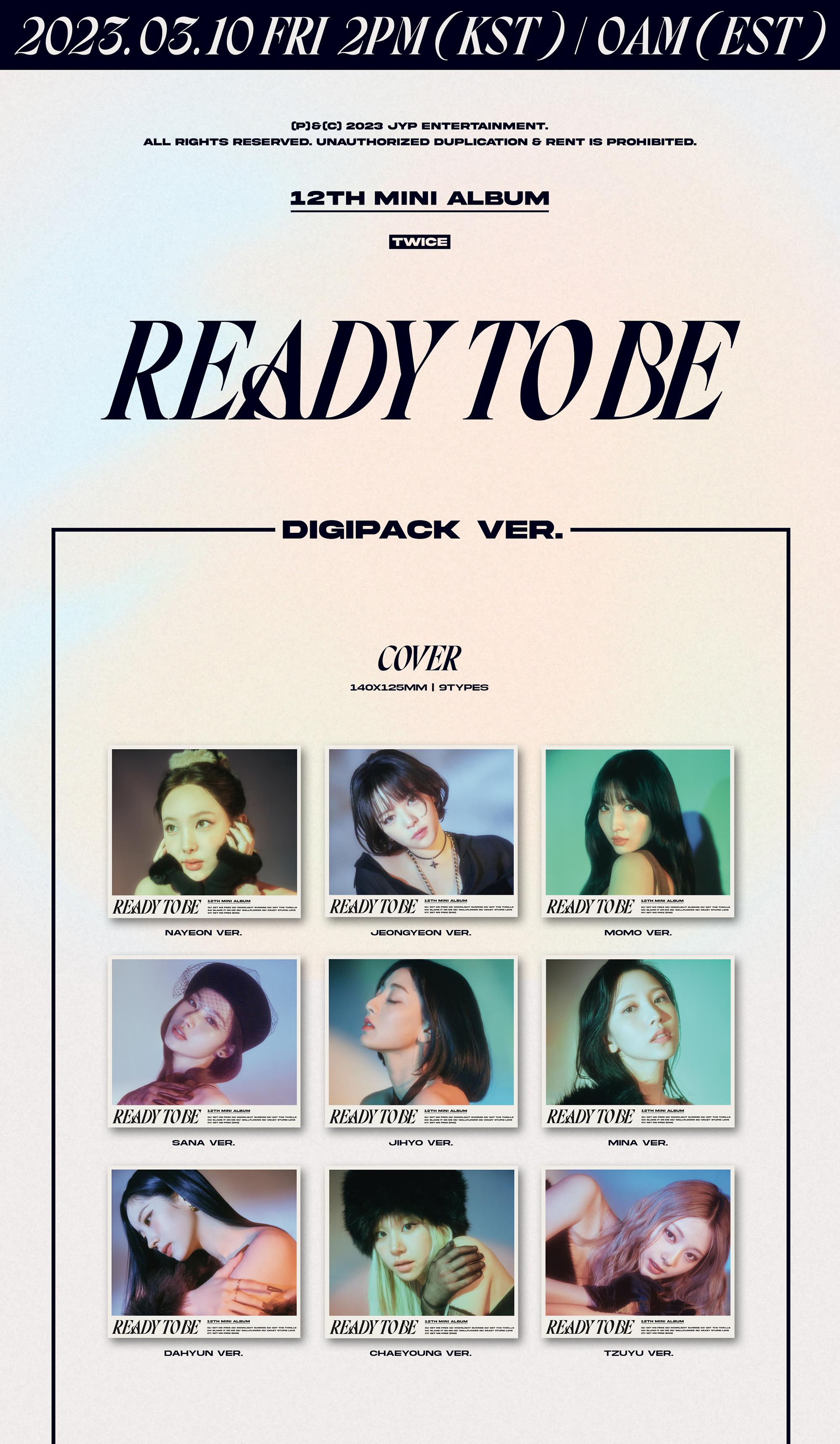 楽天市場】☆9種選択☆ TWICE - 12th Mini Album 「READY TO BE