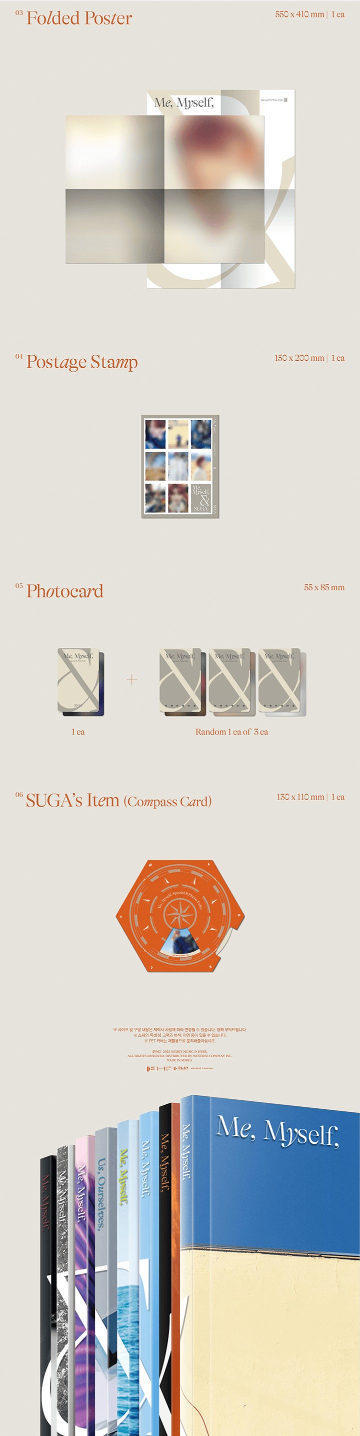 楽天市場】BTS - Special 8 Photo-Folio Me, Myself, and SUGA 'Wholly