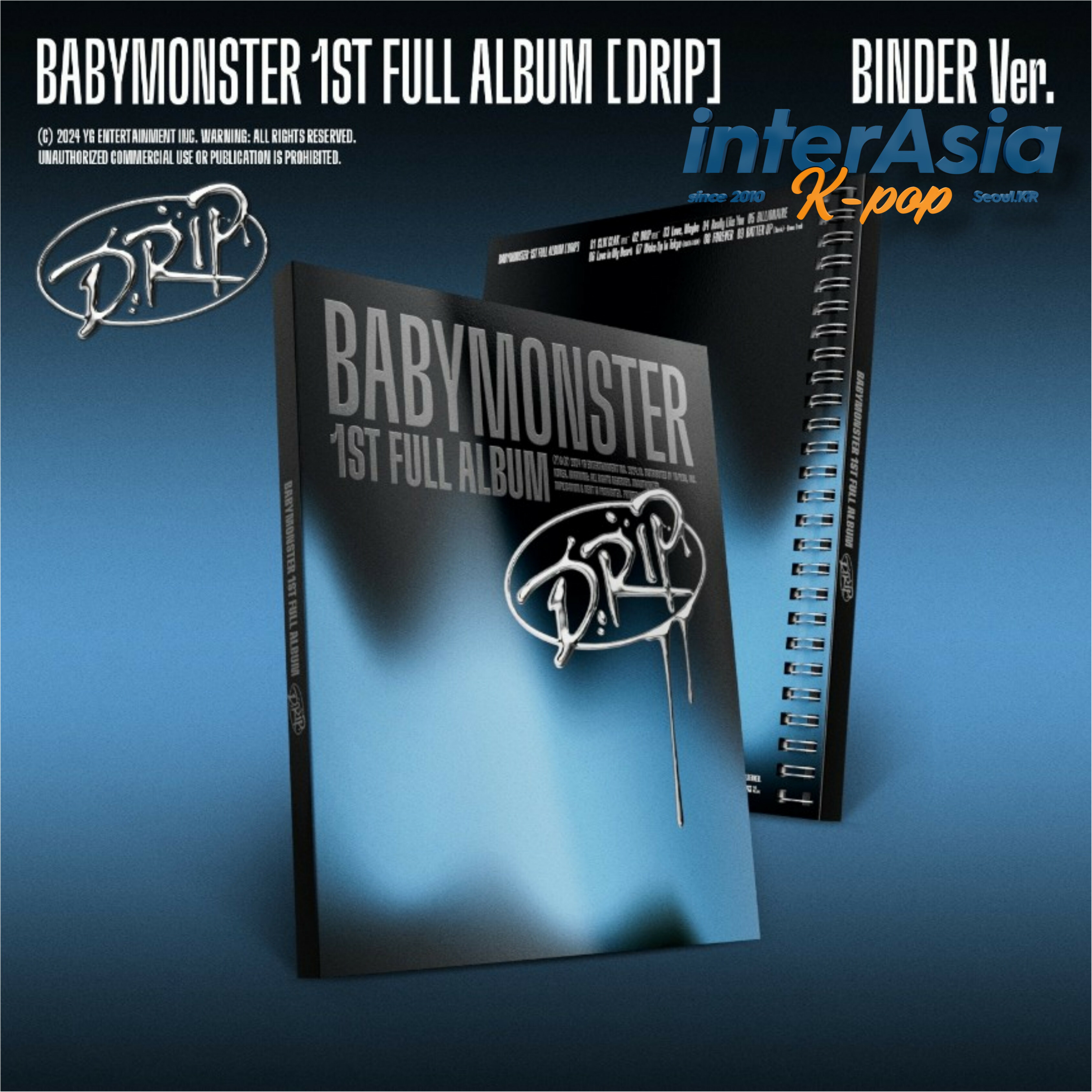 楽天市場】BABYMONSTER - 1st FULL ALBUM 「DRIP」 (BINDER Ver
