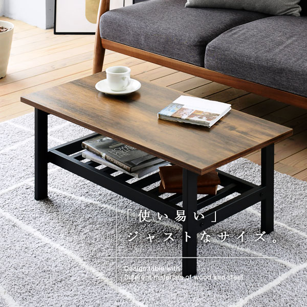 楽天市場】ローテーブル テーブル インダストリアル 幅80cm 奥行 40cm