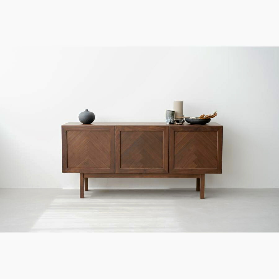 楽天市場】キャビネット サイドボード ウォールナット オーク 無垢材