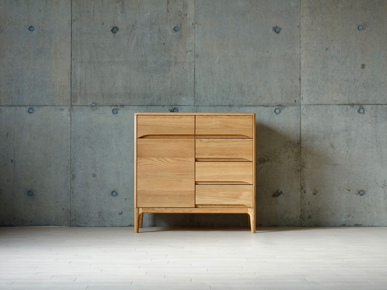 楽天市場】サイドボード キャビネット 北欧 無垢材 完成品 おしゃれ