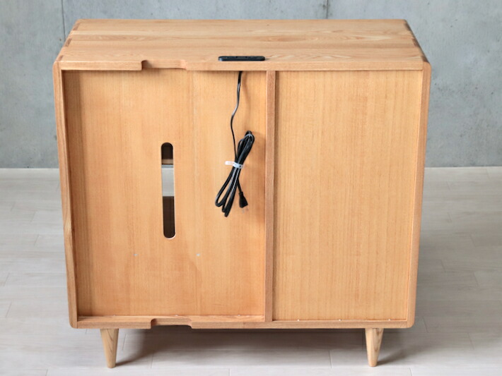 楽天市場】サイドボード AVラック キャビネット 北欧 無垢材 85 幅80cm