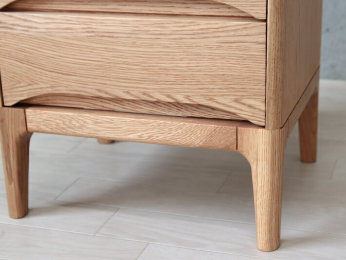 楽天市場】チェスト オーク無垢材 40cm 5段 タンス 幅40 高さ80 ～ 高