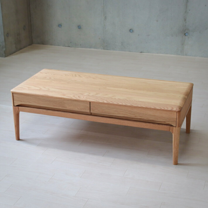 GMEK521○北海道民芸家具 樺材 無垢材 ローテーブル センターテーブル リ